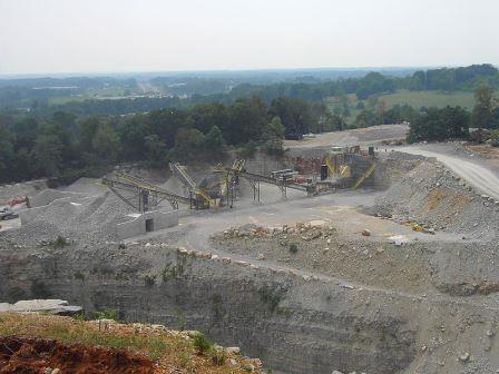 Limestone quarry in Tennessee, photo courtesy Wikipedia