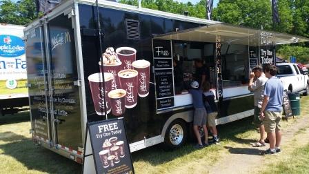 McDonalds contributed free coffee for several hours.